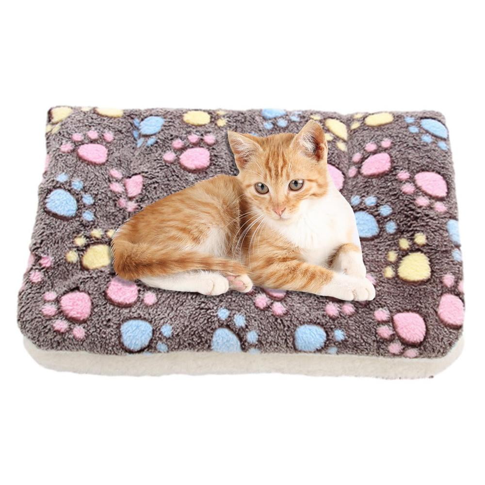 Geruite Cat Blanket Throw Cute Paw Print Blanket Cat Blankets for