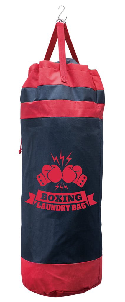 Hanging Laundry Punch Bag Washing Wash Sack Boxing Bag Clothes Storage Black Fun 