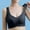 Black, variant on SMihono Seamless Bras for Women Plus Size Comfortable Soft Bras Breathable Push Up Bras No Underwire Gathering Bralettes (Khaki XXL )