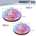thumbnail image 2 of Electric Stove Burner Covers, Set of 4, Round Burner Cover,8 and 10 Inch,Ice Cream Cone with Lots of Colorful Swirls And Candy, 2 of 4
