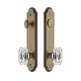 thumbnail image 6 of Grandeur Arc Tall Plate Single Cylinder One Piece Knobset with Baguette Crystal Knob, 6 of 6