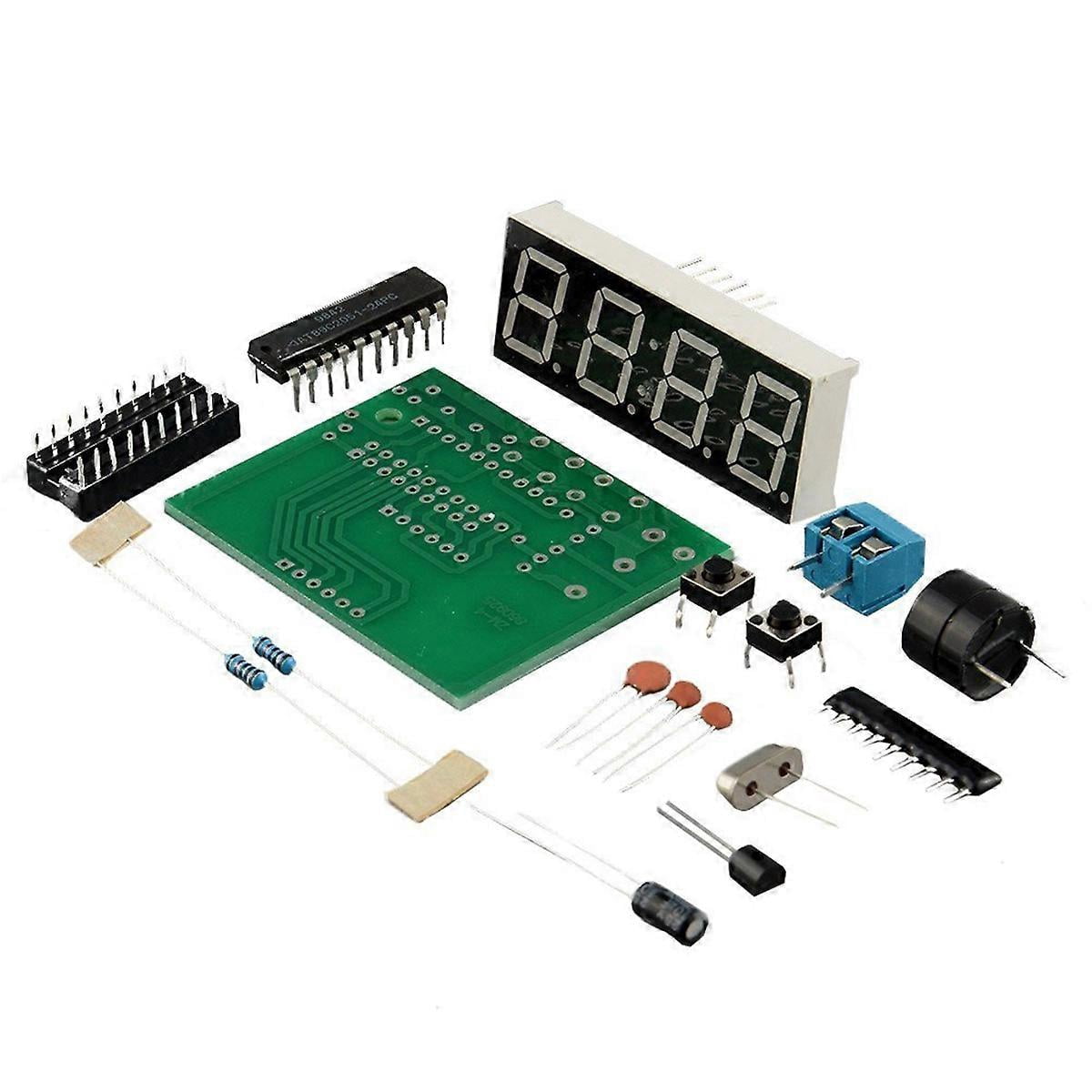 4-Digit Digital Electronic Clock Kit, Microcontroller Digital Clock, 4 ...