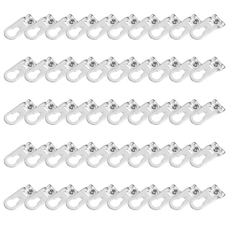 50Pcs Durable Aluminum Picture Frame Hangers For Home And Office Decoration