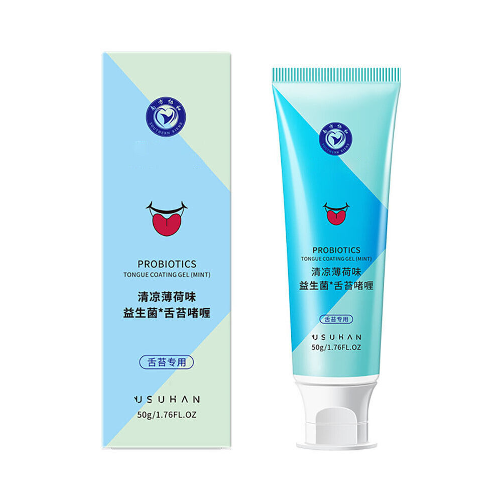 Natural Tongue Cleaning Gel Brush Tounge Crapper Removes Oral Odor