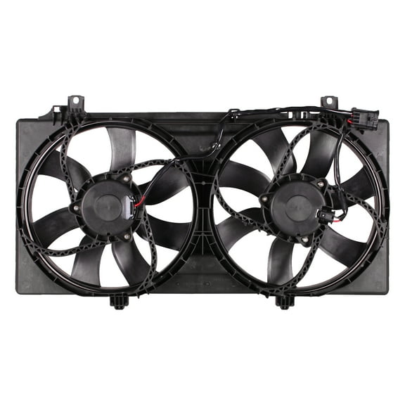 Ikon Motorsports Dual Radiator Engine Cooling Fan Assembly Replacement for 2010-2011 Chevrolet Camaro 3.6L, 92218321 GM3115229, Black