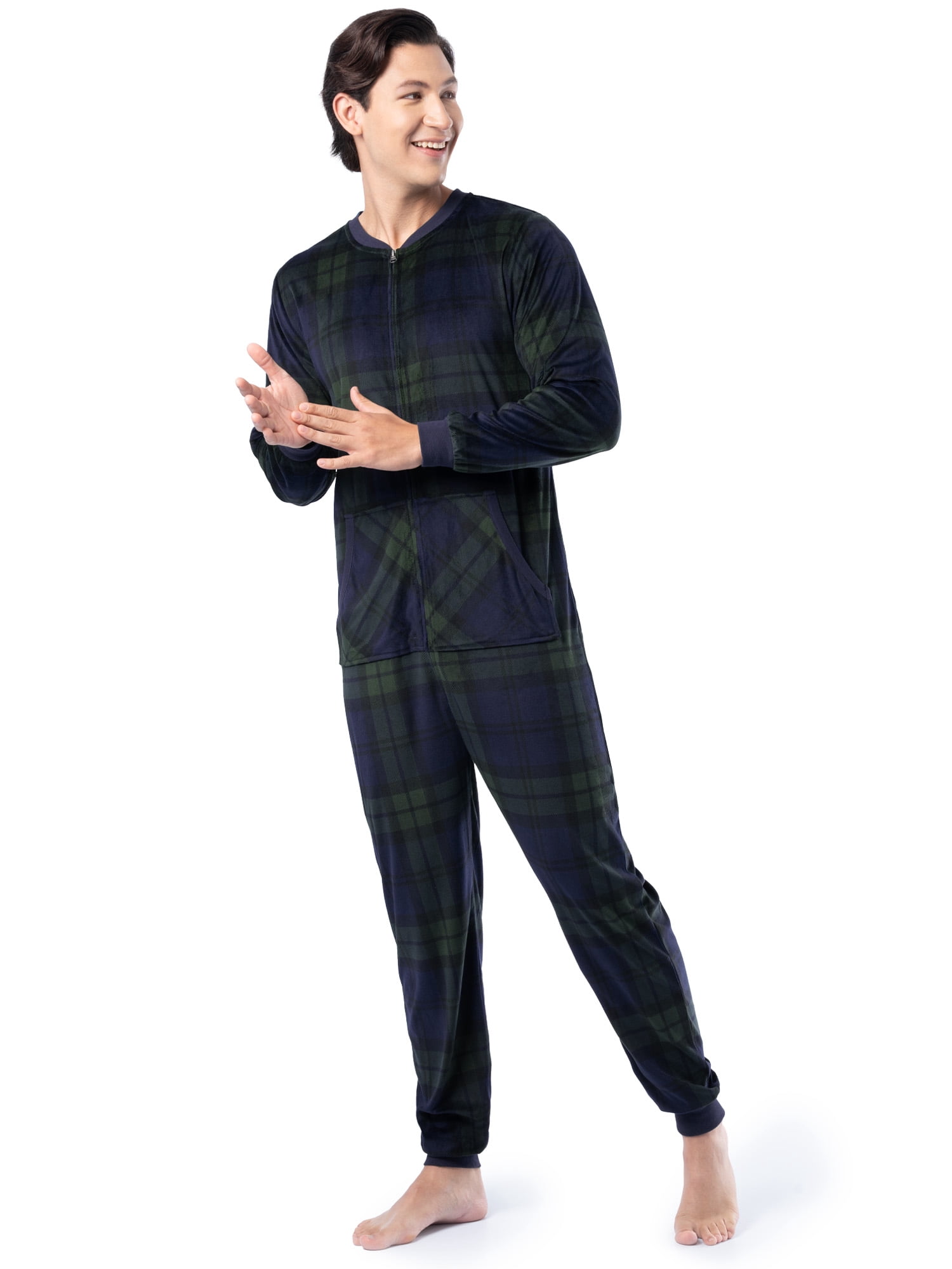 Fruit of the Loom Men's Solid & Printed Pajama Union Suit, Sizes S-5XL