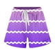 thumbnail image 3 of MKLEKYY Pantalones Cortos Deportivos para Mujer, Informales, con Estampado, Bolsillos, Sueltos, con Cordones y Cintura Alta, 3 of 3