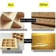 thumbnail image 3 of MOYISHI  9 Compartments Rustic Tea Storage Box,Wooden Tea Organizer,Tea Bag Organizer Wooden Storage Box, Creamers, Sugar, Coffee Pods, Instant Coffee Packets, 3 of 4