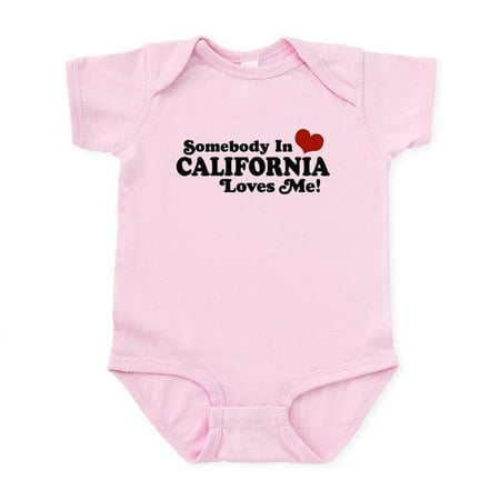 

CafePress - Somebody In California Loves Me Infant Bodysuit - Baby Light Bodysuit Size Newborn - 24 Months