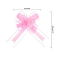 thumbnail image 2 of Extra Large Pull Bow Gift Wrapping Big Organza Bows Ribbon for Wedding Baskets Presents Pink-11 Inch, 2 of 6