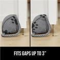 thumbnail image 4 of (2 pack) GORILLA GRIP Door Draft Stopper, 32", Blocks Air Wind Noise for Gaps Up to 3” Under Doors, Gray Paw, 4 of 10
