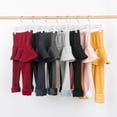 thumbnail image 5 of Uccdo Girls Casual Thicken Fleece Leggings Skaters Tutu Skirts Winter Warm Tights Pants 3-11 Years, 5 of 6