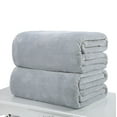 thumbnail image 5 of Petite Couverture en Molleton Micro Peluche Super Chaude Unie Jeté de Canapé Literie, 5 of 5