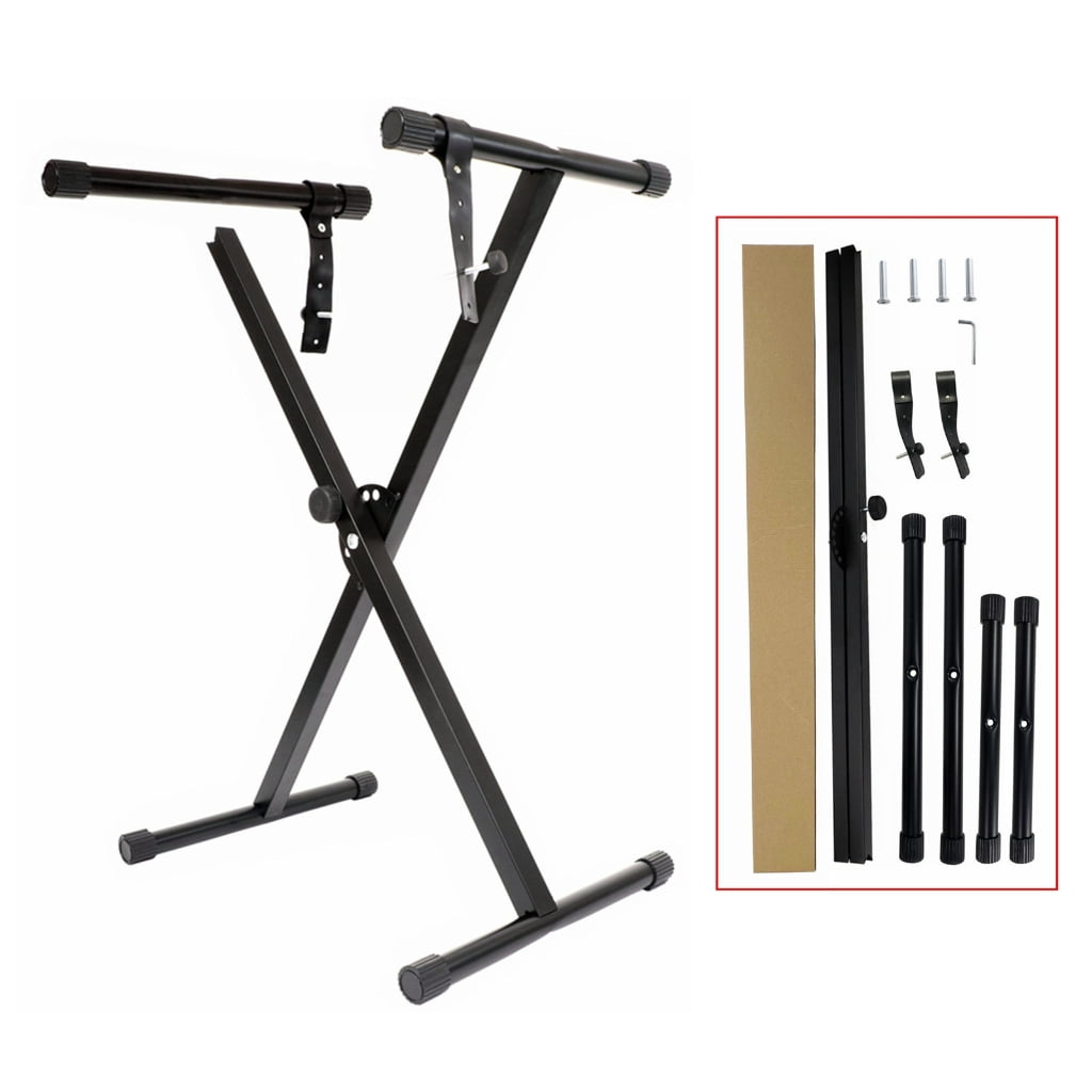 MANNYA Digital Piano Stand Single-X Keyboard Stand Keyboard Rack Music Piano Keyboard Stand with 7 Adjustable Height Positions