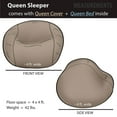 thumbnail image 5 of CordaRoy's Chenille Convertible Bean Bag Chair to Bed, As Seen on Shark Tank, Queen Size, Slate, 5 of 7
