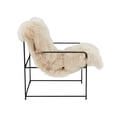 thumbnail image 5 of TOV Furniture Kimi Natural Genuine Sheepskin Chair, 5 of 9