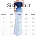 thumbnail image 4 of Laqbezok Women's Gradient Off-Shoulder Maxi Dress, French Chic Slim Fit Evening Gown, Ombre Ruched Mermaid Dress for Party Wedding, 4 of 6
