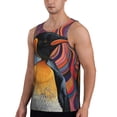 thumbnail image 2 of Fuzoiu Abstract Pattern Penguin Print Men's Workout Tank Tops,Sleeveless Gym Shirt Quick Dry,Fitness Bodybuilding T-Shirt,Muscle Athletic Workout Tee-4X-Large, 2 of 7