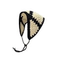thumbnail image 5 of CoCozhu Korean Instagram Sweet Vintage Handmade Crochet Triangle Scarf Women's Spring/Summer Lace Headband Headband With Mesh Red Headband Fashion, 5 of 9