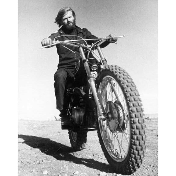 Robert Redford rides motorbike 1970 Little Fauss & Big Halsy 24x36 poster