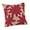 Red, variant on Fennco Styles Poinsettia Holiday Flower Design Cotton Jute Throw Pillow 18"W x 18"L