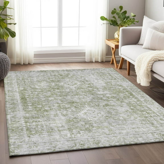 Addison Rugs Chantille Indoor/Outdoor Traditional Global Aloe Washable Rectangle Rug, 9' x 12'