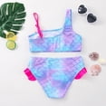 thumbnail image 2 of Girls Black Tassel Tankini Swimsuits Summer Beachwear Children Girls Bathing Suits Two-pieces Girls Bikini Swimsuits, 2 of 6