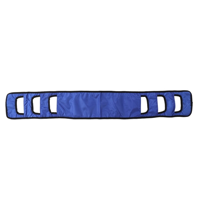 Cinturón de elevación ergonómico para personas mayores con asas acolchadas, arnés de transferencia transpirable de color azul para personas mayores