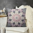 thumbnail image 2 of Light Purple Swirl Decorative Pillow Covers Cozy Soft Throw Pillowcase Square Couch Cushion Cover for Home Decor Sofa Living Room Bed Car, 2 of 5