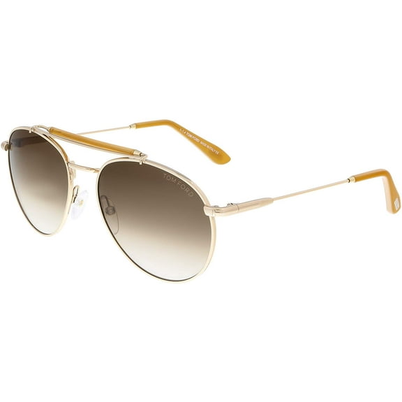 Tom Ford FT0338 28F COLIN Gold Aviator Sunglasses