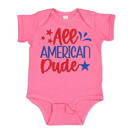 

Inktastic 4th of July All-American Dude with Stars Gift Baby Boy Bodysuit