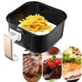 thumbnail image 6 of Tkrady Air Fryer Parchment Paper Duty Baking Paper, 13.78*10.24"x 100 Sheets Oil Proof And Non Stick Parchment Paper Sheets For Air Fryer Grilling Steaming Cooking Bread Cake, 6 of 6