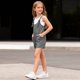 thumbnail image 5 of Rompers de Verano Casuales sin Mangas Overalls Sueltos Traje Corto con Bolsillos para el Uso Diario, Vacaciones, Ropa Callejera, 5 of 8