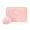 Pink, variant on Women Short Wallet Spring and Summer New Pattern Butterfly Decoration Multi Layered Practical Zipper Plush Ball Card Bag