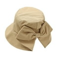 thumbnail image 3 of Ticikt Stylish Sun Hats for All Seasons Wide Brim Design for Casual Outings and Everyday Wear,Color:Khaki, 3 of 3