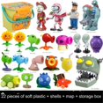 thumbnail image 1 of Juego de figuras de acción de Plants VS Zombies, ideal como regalo de cumpleaños para fiestas de fans de los juegos de niños y niñas., 1 of 8