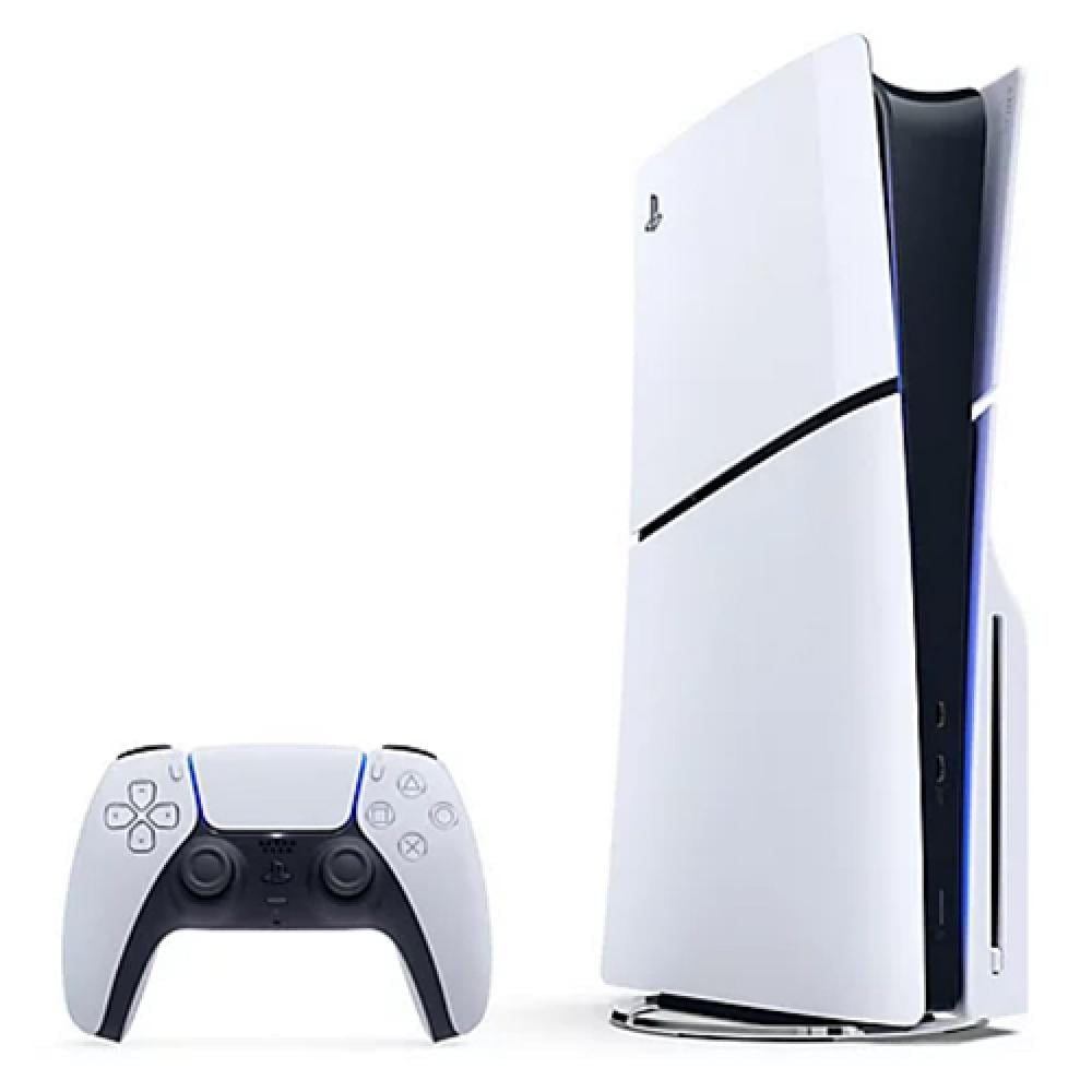 PlayStation 5 Slim Console + PlayStation 5 DualSense Wireless Controller Volcanic Red - Includes PS5 Console & 2 DualSense Controllers - 16 GB RAM - 1 TB SSD - Custom Integrated I/O - Up to 120fps ...