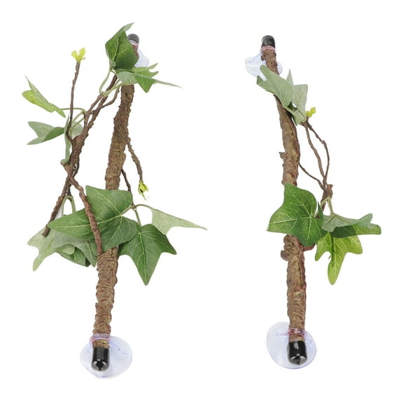 Spptty Reptile Tree Branch,Reptile Corner Branch Terrarium Plant Decoration With Suction Cups For Amphibian Lizard Snake Climbing,Reptile Corner Tree Branch