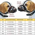 thumbnail image 5 of Dog Muzzles Basket Breathable Silicone Dog Muzzle Anti-barking Biting Chewing For Small Medium Large Dogs, 5 of 5