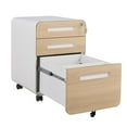 thumbnail image 5 of Trilenars 3 Drawer Mobile File Cabinet With Lock, Metal Under Desk Rolling Filing Cabinets, Fully Assembled 5-wheel Office Cabinet For Home Office Letter/Legal/A4, 5 of 6