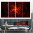 thumbnail image 1 of Fleur Rouge Fractale de la Passion - Uvre d'Art Florale sur Toile, 1 of 4