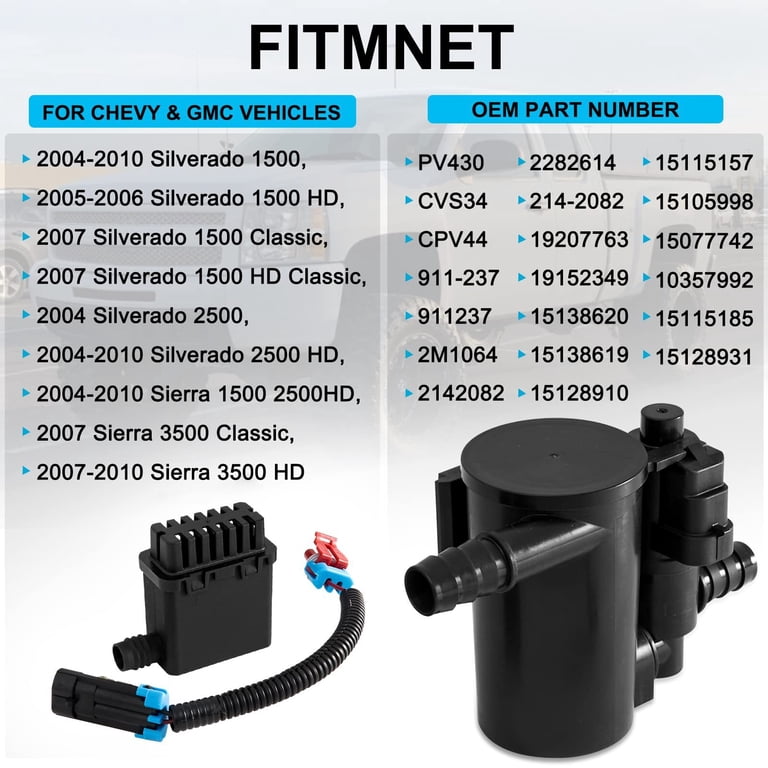 Vapor Canister Vent Solenoid GM Vapor Canister Solenoid EVAP Canister ...