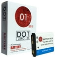 thumbnail image 1 of DOT-01 Brand 1200 mAh Replacement Casio NP-80 Battery for Casio EX-Z26 Digital Camera and Casio NP80, 1 of 1