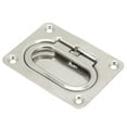 thumbnail image 2 of Hatch Pull Flush Lift, Antirust Highly Polished 76x57mm Boat Ring Hatch Handle  For Yacht For RV, 2 of 8