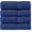 Navy, variant on Luxury Bath Towels Set - 3 Piece Set, 100% Cotton Bathroom Towels, Zero Twist, Quick Shower Towels, Absorbent Bath Towel, Super Soft, 1 Bath Towel, 1 Hand Towel, 1 Wash Cloths - Aqua Sky
