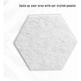 thumbnail image 5 of Sonic Hexagon Sound Absorption Acoustic Panels Beveled Edge Silver Grey 12'' X 14'' X 0.4'' 12 Panel, 5 of 8