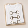 thumbnail image 2 of Western Horse Bit Graphic T-Shirt, Unisex Classic Fit Equestrian Tee, 2 of 9