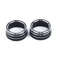 thumbnail image 3 of 5pcs Car Center Console Switch Button Trim Rear Mirror Air Conditioner Control Knob Cover for Camry 2018 Black, 3 of 3