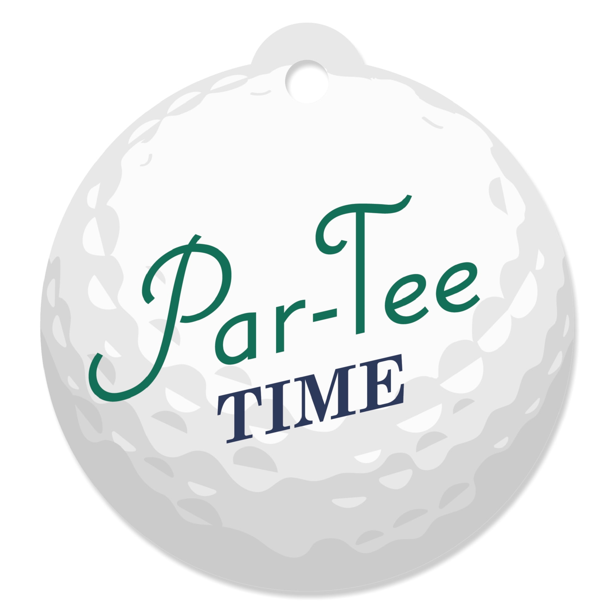 ParTee Time Golf Birthday or Retirement Party Favor Gift Tags (Set