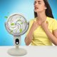 thumbnail image 4 of Ventilador, ventilador de techo, ventilador de escritorio, ventilador portátil, luz nocturna digital, ventilador de escritorio con tres velocidades de viento de alta potencia y ángulo ajustable para c, 4 of 5